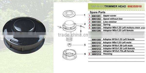 Nylon Bump Feed Trimmer Head with 10mm female