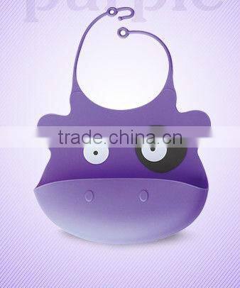 Novelty Cute color silicone baby bib