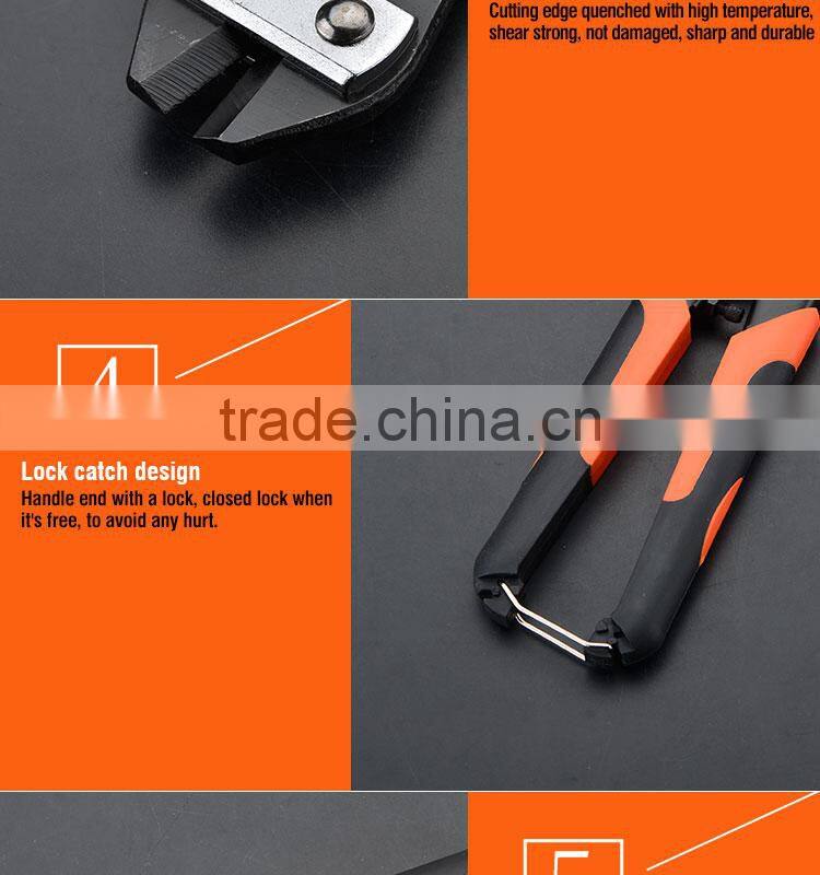 8" Lever Action Hand Tool Chrome Vanadium Mini Bolt Cutter