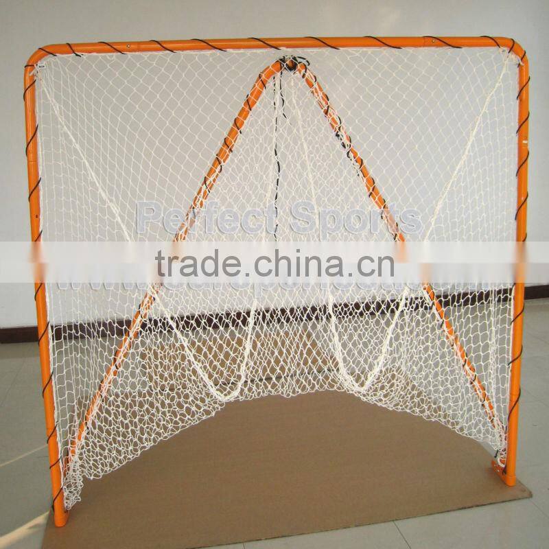 Portable Lacrosse Goal With Net Orange Color