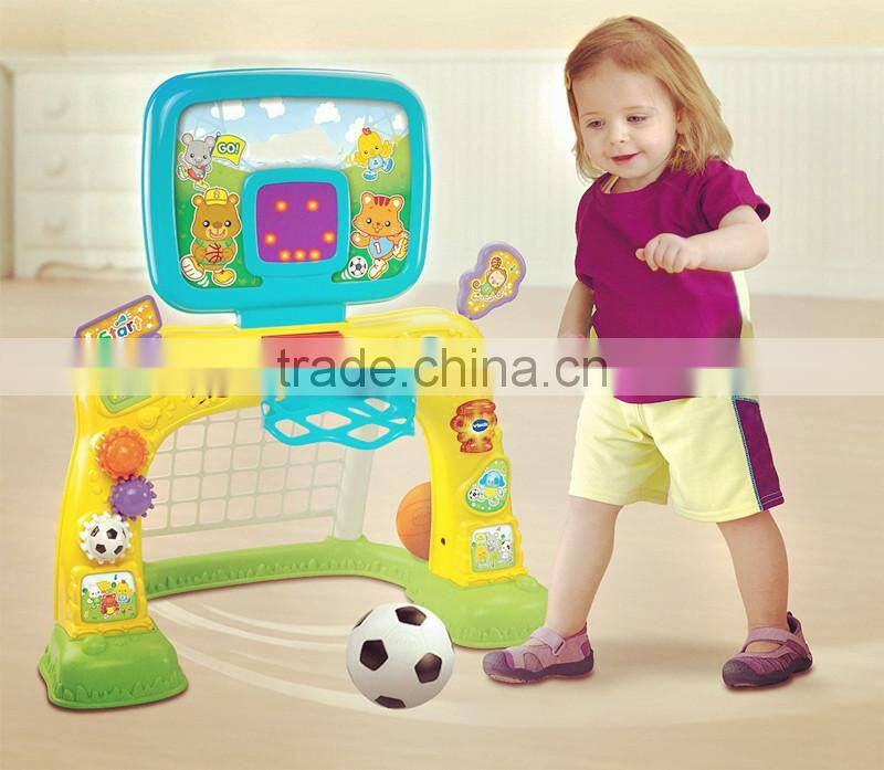 new basketball &football sports center toy for kids from china supplier on alibaba