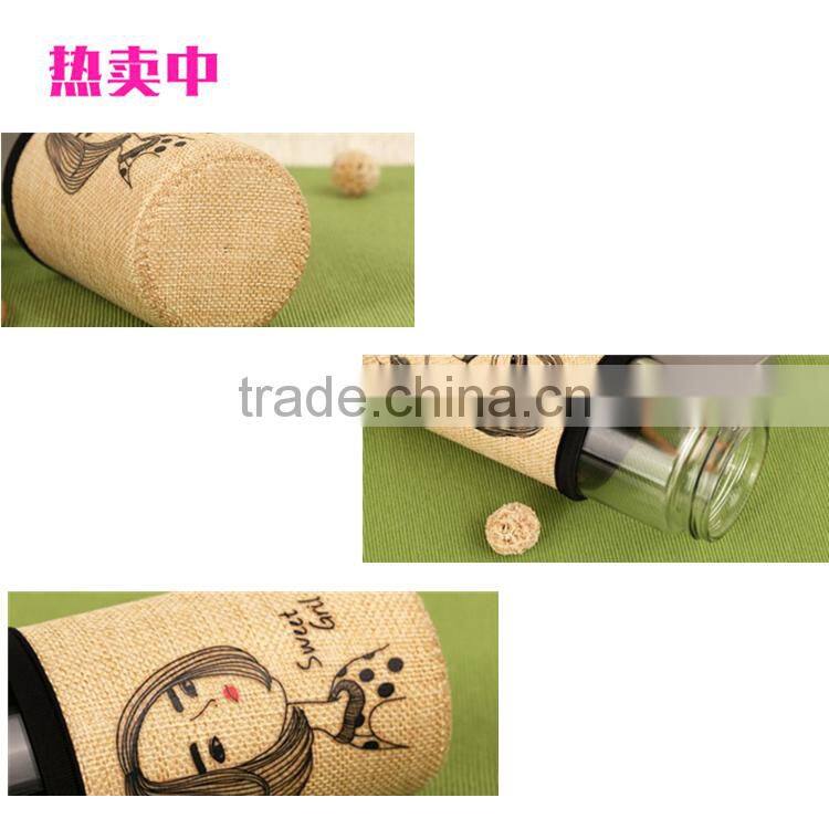 2017 New design! 12 OZ insulated 5.0mm neoprene can cooler,linen can cooler