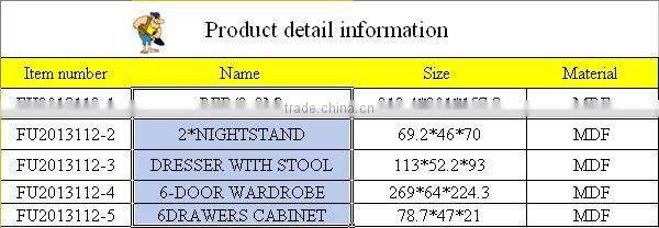 2013 lastest type classical design bed