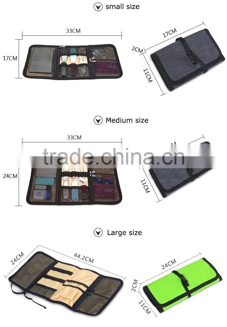 Foldable storage electronic tool bag for organizer