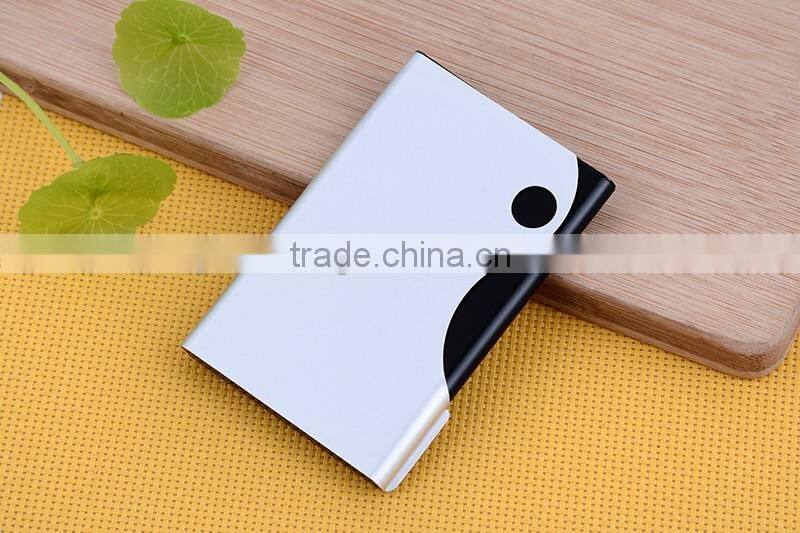 New arrival Silver Aluminum Business card Holder case Holder wholesale