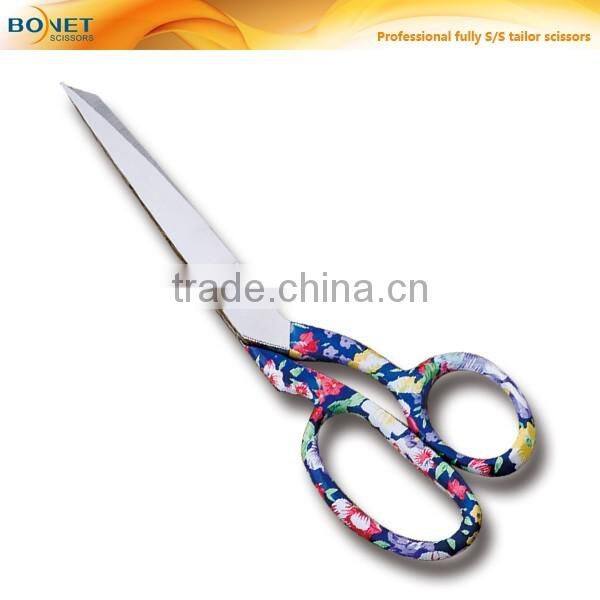 S16008P2 8"+4" Professional fully stainless steel tailor scissors with heat transfer