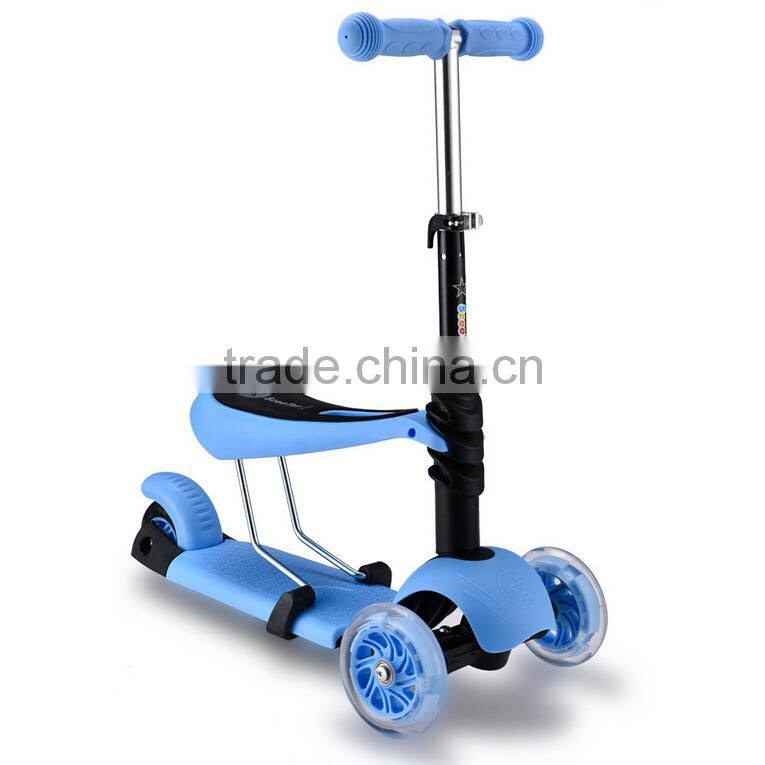 3 in 1 function child scooter kids scooter with optional color popular cheap scooter