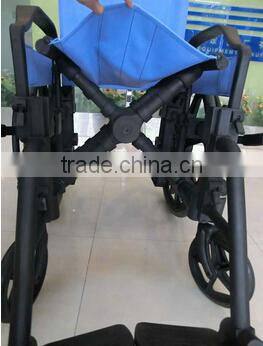 Rehabilitation Therapy Supplies Topmedi TAW950BEF1 plastic manual handicapped wheelchair made in China