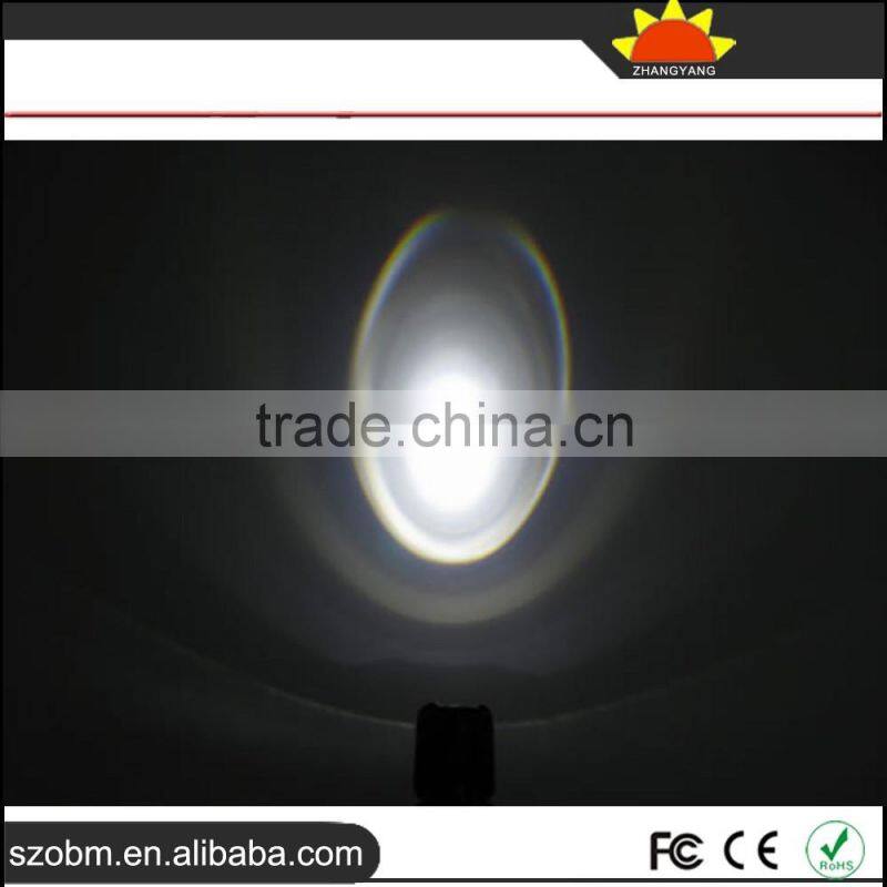 Wholesale OEM Q5 LED mini 3w police Zoomable flashlight with 14500 batteiy and charger