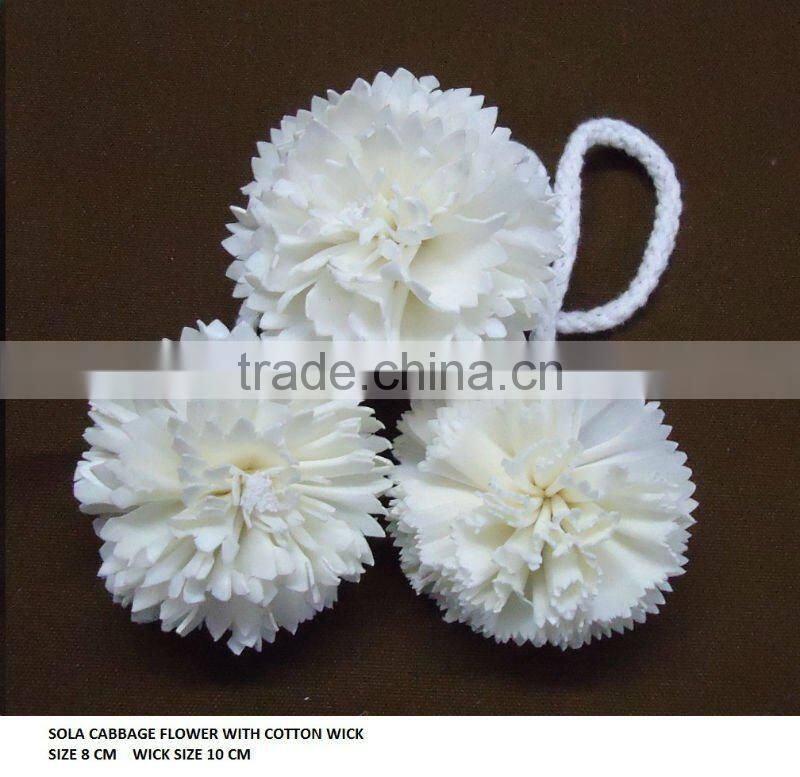 Sola diffuser flower - Made from Sola wood - from India - hi-quality balsa wood diffuser flower