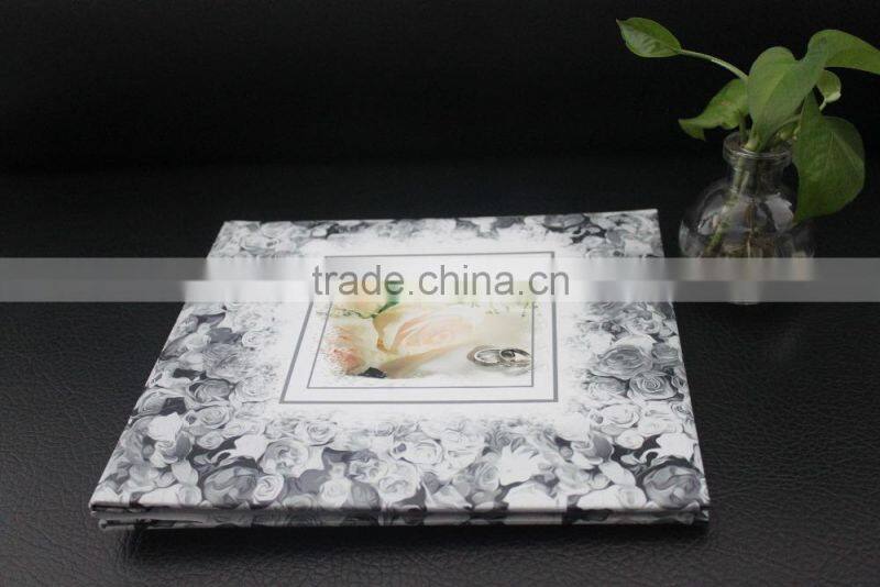 H2016 fashion christmas alibaba china supplier PU western leather family photo albums manufacture