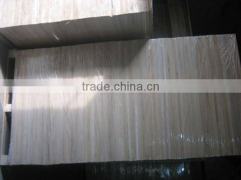 heze kaixin paulownia edge glued /strip wood ceiling