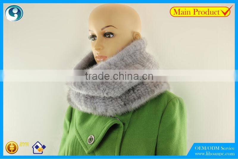 High Quality Knitted Mink Scarf