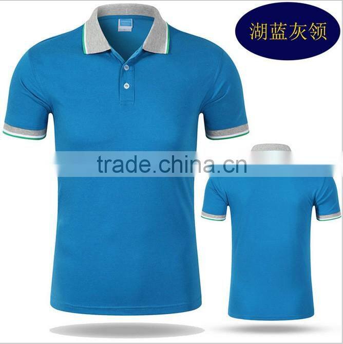 promotional high quality polyester worker uniform men short sleeve polo shirt