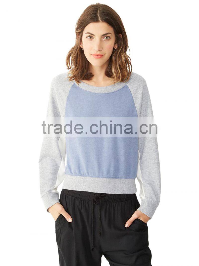 Women fashion crewneck raglan dolman sleeves hoodies sweatshirts.