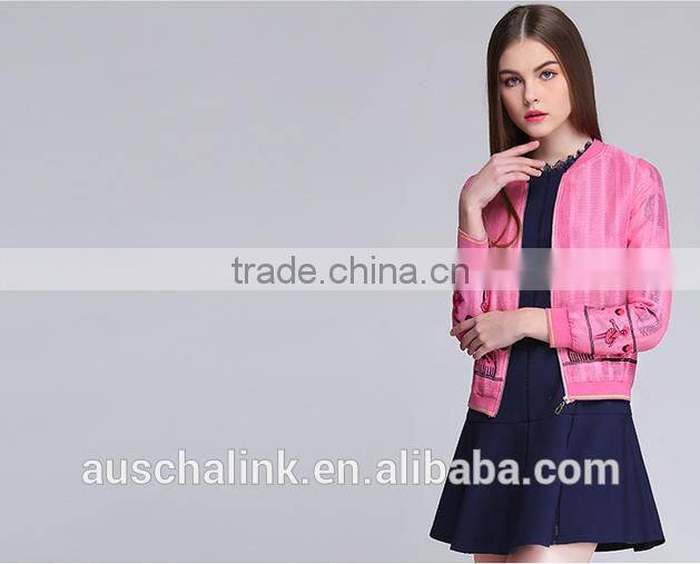 latest korean style classic fashion embroidered casual jacket customized