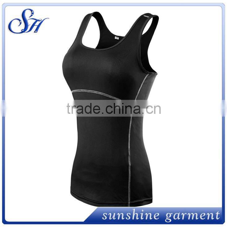 Breathable women Gym tank tops vest sportswear