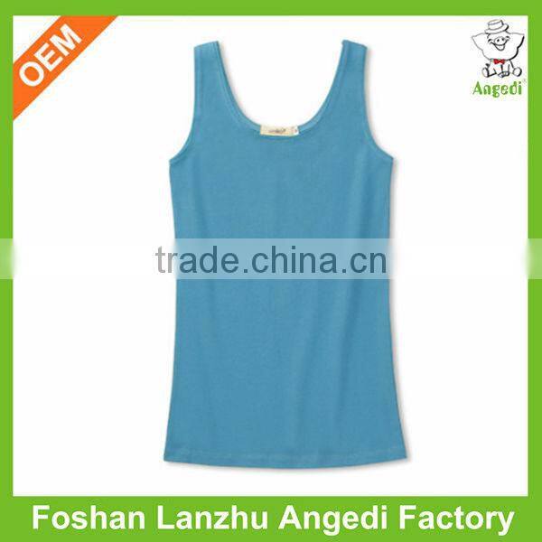 100% cotton ladies quick dry sport gym vest customize slim fit tank top with available colors