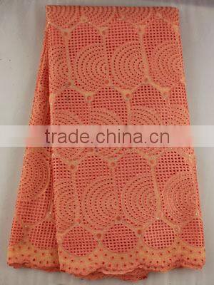 eyelet big heavy african cotton lace embroidery lace SL0303