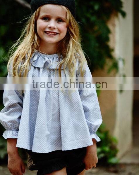 China top ten selling products 100 little model girl latest design ruffle top