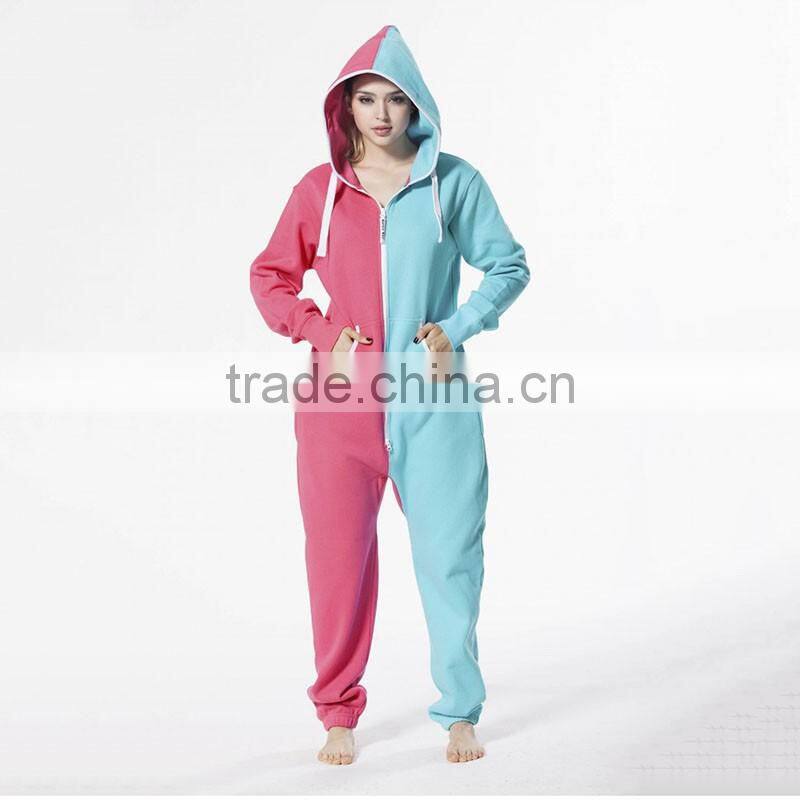 High quality fashion two tone onesie jumpsuit women rompers and jumpsuits
