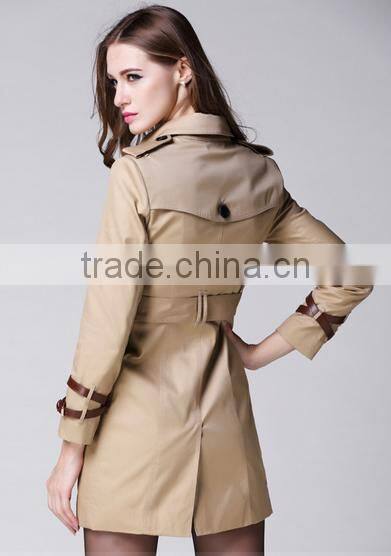 double breasted fashion design winter women coat