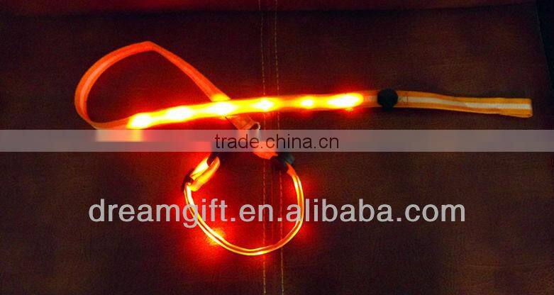 2015 with 9 pcs LED light cute pet parts flashing Led leashes