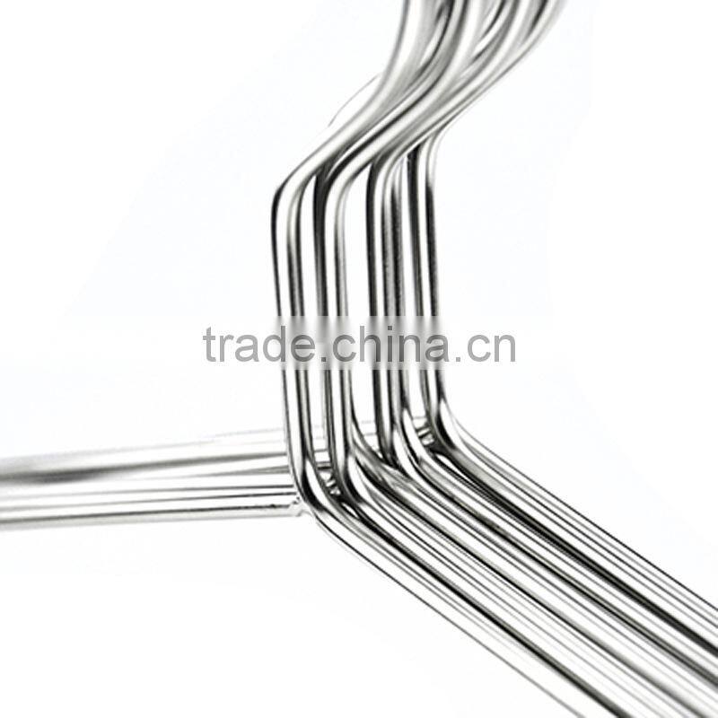 High quality Non-rust Garment Usage and c Material Gold/Silver color Hanger, Strong Metal Wire Hangers Clothes Hangers