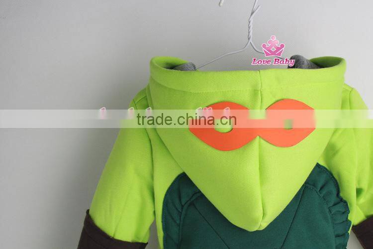 In stock boys Mutant Ninja Turtles new arrival high quality children coat with hoodies LBF2015121502