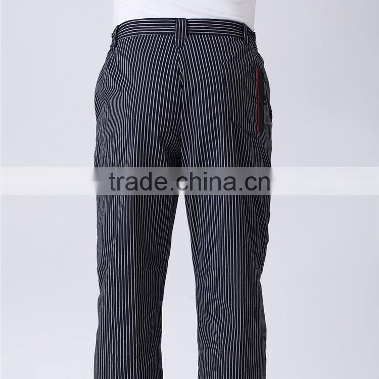 China Custom Made Good Quality Restaurant Work Uniform Chef Pants