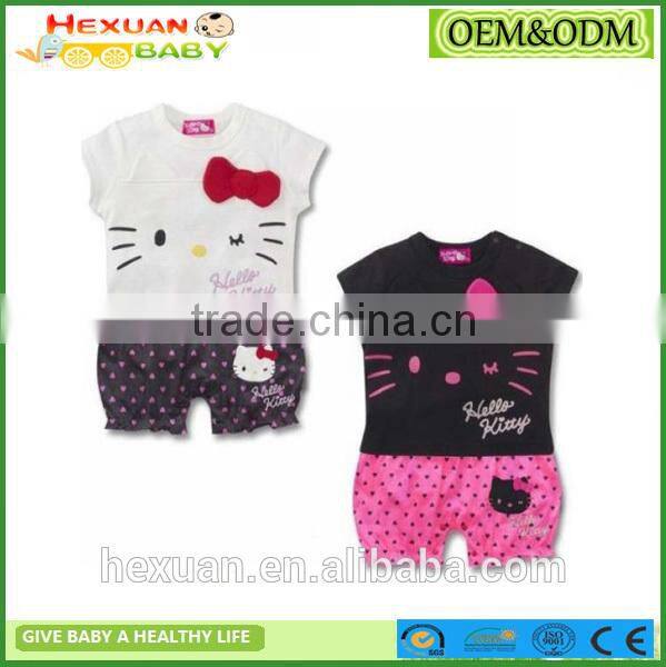 New design baby romper 100% cotton short sleeve for summer clothes