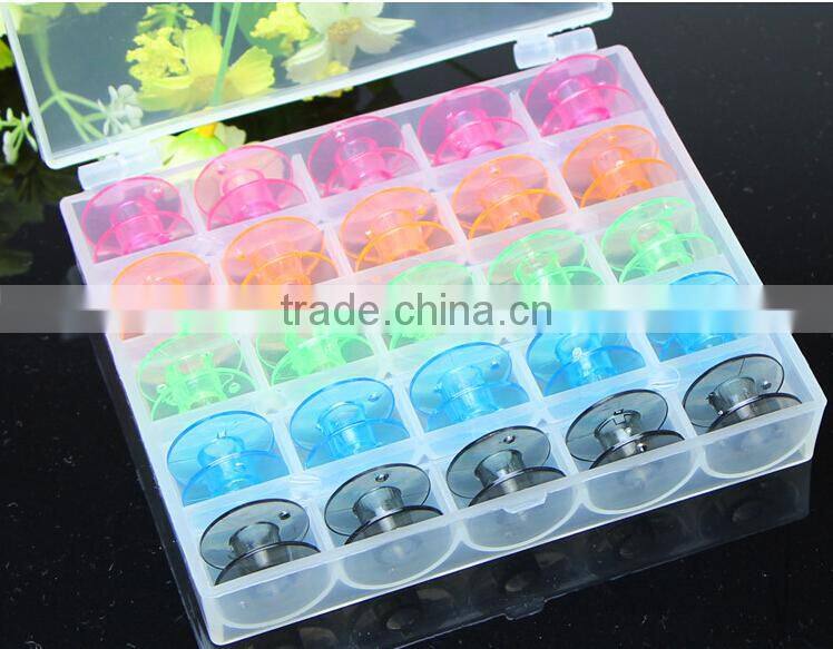 Top quality Household Sewing Machine bobbins/Plastic Spools (1box=25pcs)/Singer DIY accessory