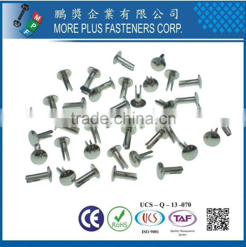 Made in Taiwan Steel Stainless Steel Copper Color Pop Special DIN 7337 Blind Flat Head Rivet