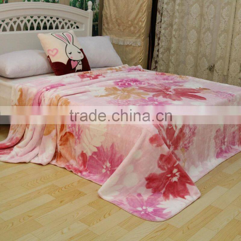 2017 high quality fashion design super soft cloud blanket