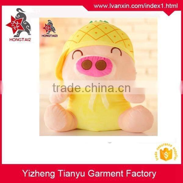 Custom lovely fat plush animal pig pillow