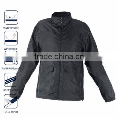 Windbreaker MEN Lightweight Waterproof Jacket with hood and bag