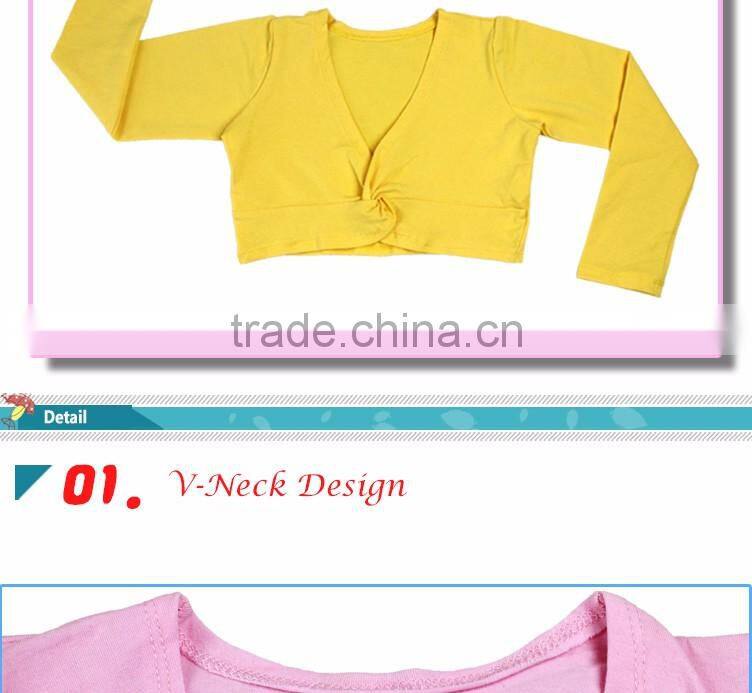 Colorful Ballet Leotards Coat High Waist Dance Wear Girls Long Sleeve Gymnastics Leotards Overalls