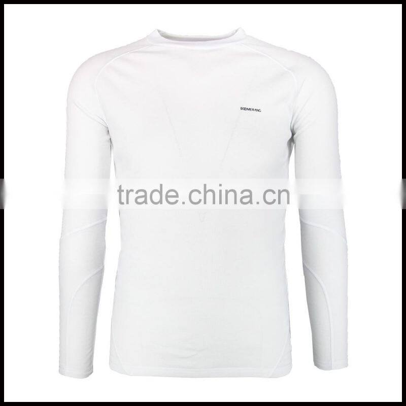 W15-ACC-M-01-C Grey 100% Polyester T-shirt For Men Long Sleeve