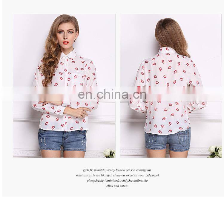 Women tops and blouses 2015,long sleeve summer blouses,girls blouses