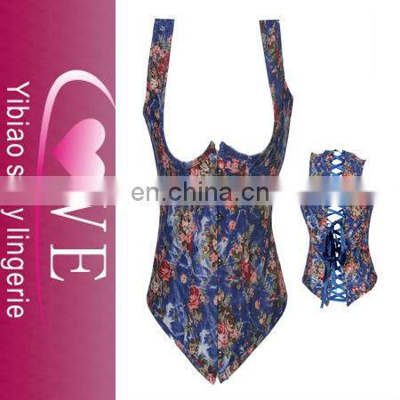 Sexy Corset Women Bone Black Lace Bustier Corset+G