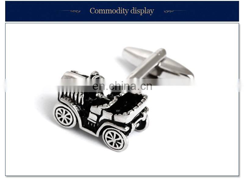 Mini Tractor Men Shirt Brand Cufflinks