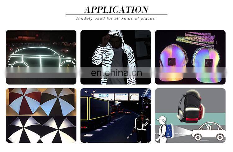 Multi coloured reflective polyester webbing with high reflective tape K-11