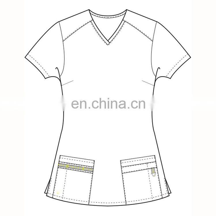Made in China 100%Cotton Nurse Scrub Uniform Material