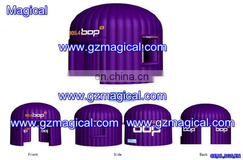 Inflatable serving bar with LED light