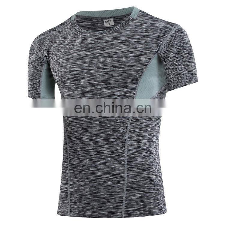 Breathable comfortable man sports tight workout exercise fitness shirt clothing