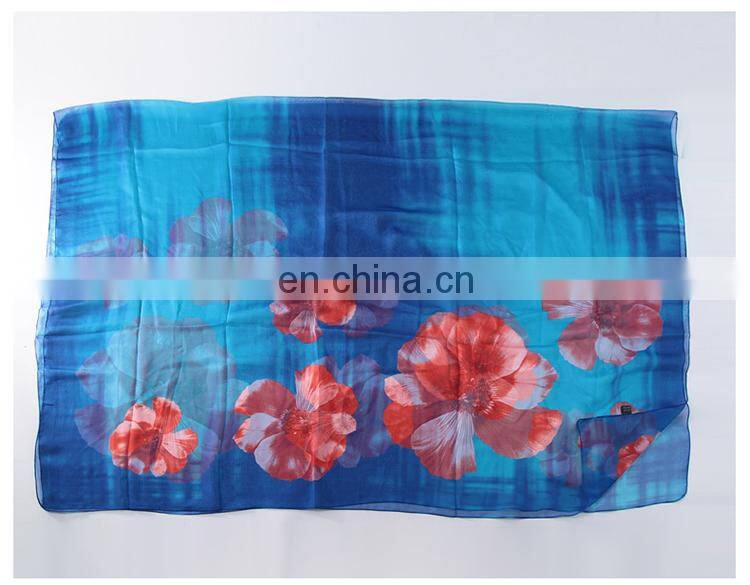 Lingshang silk scarf female chemical fiber scarf ultralarge thin summer sunscreen cape beach towel scarf long design