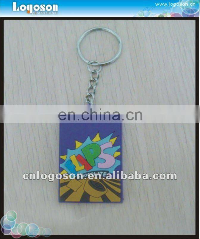 Personalized Slippers Shape Custom Soft PVC Keychains