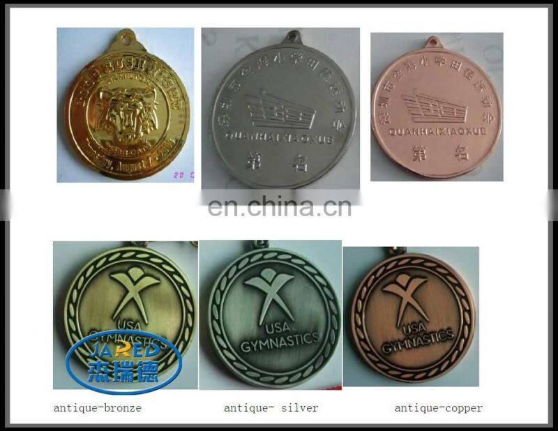 Cheap Zinc Die Cast Medal With Ribbon