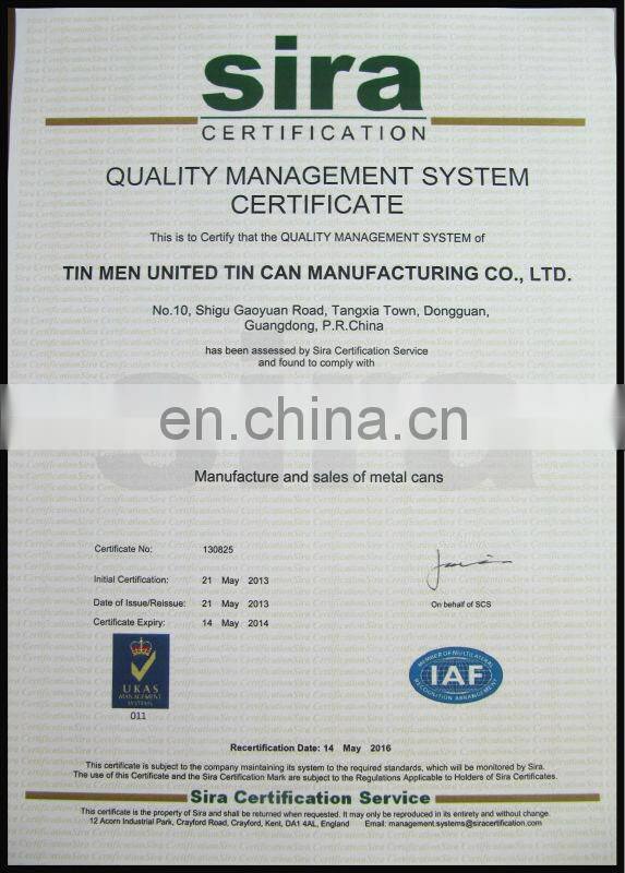 Wholesale Small Square Perfume Tin Box with a Round PVC Window