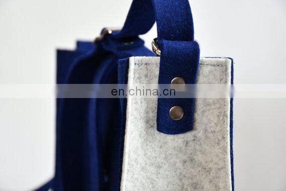 Handmade Modern Designed Felt Messenger Bag with cotton lining